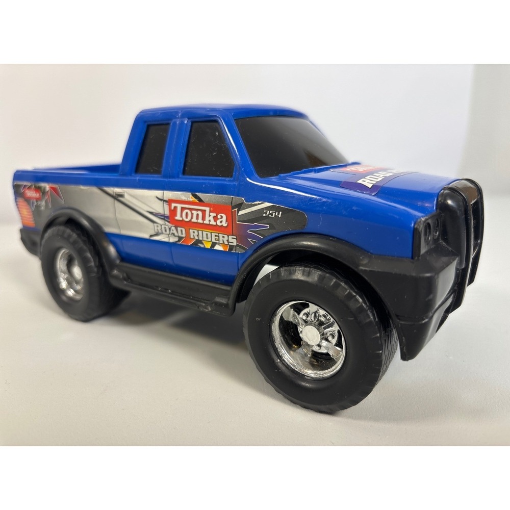 Tonka Road Riders 254 Blue Pickup Truck Toy Hasbro Plastic 8.5" Off Road 2002